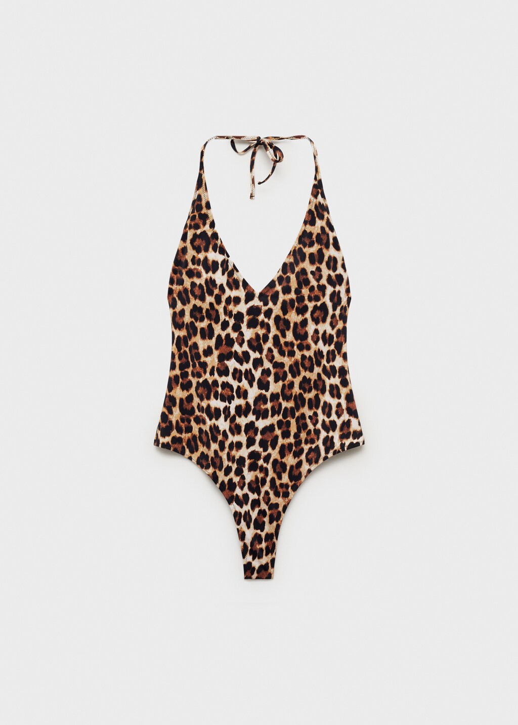 Leopard print swimsuit - Brown