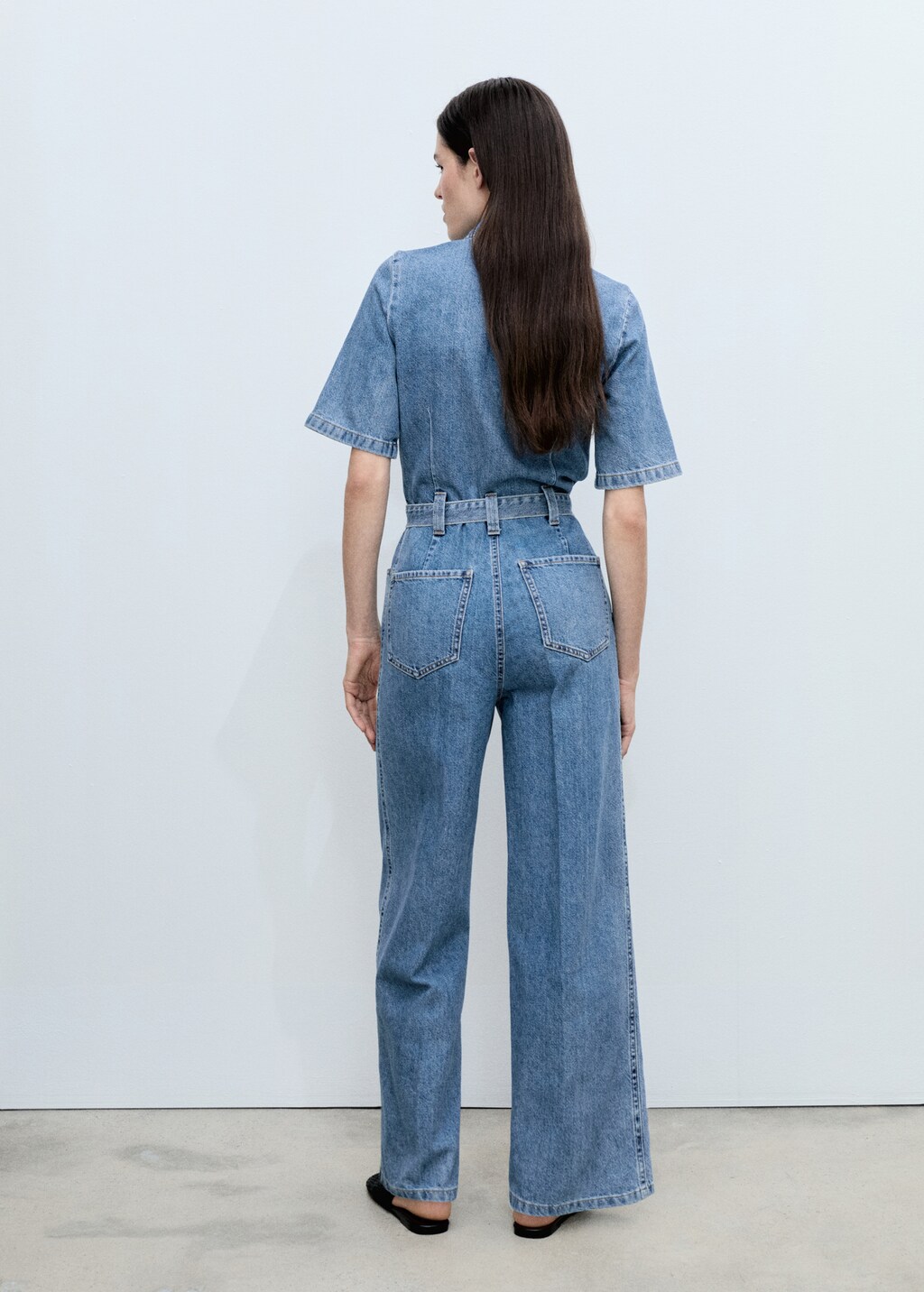 Denim jumpsuit belt - Medium Blue