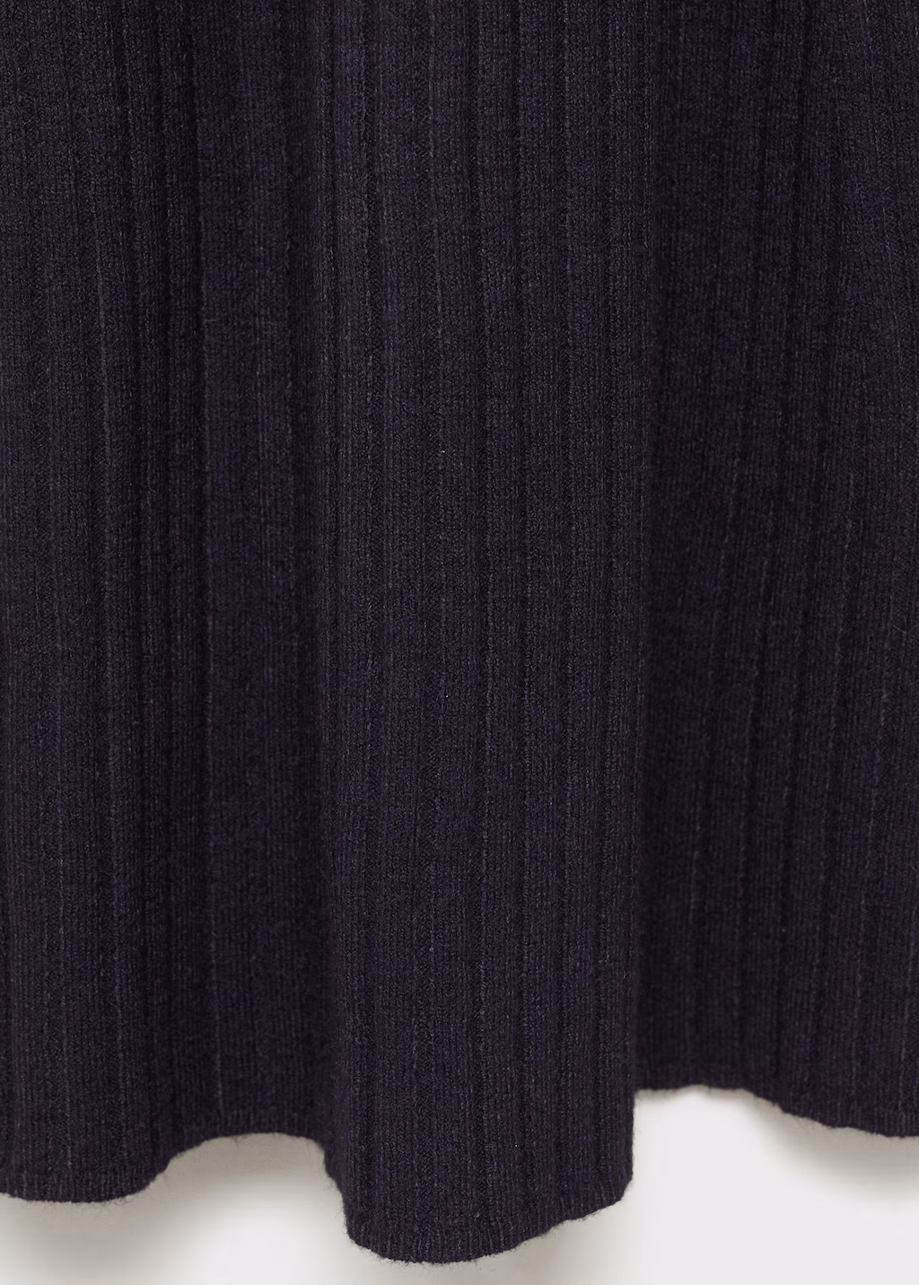 Flared knit dress with perkins collar - Medium Heather Grey