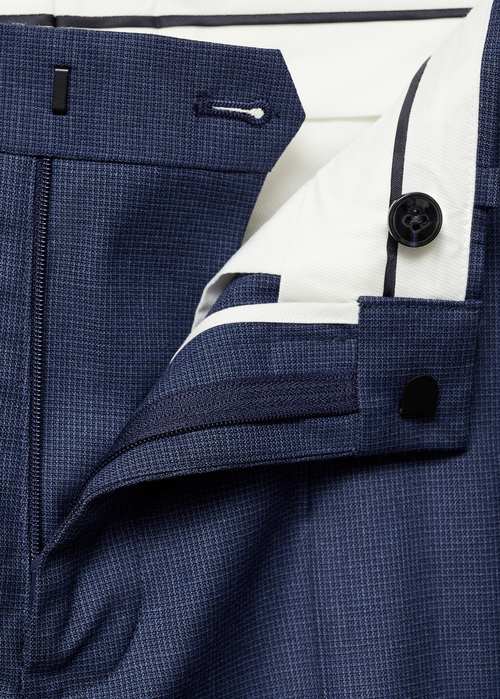 Stretch fabric super slim-fit suit trousers - Sky Blue