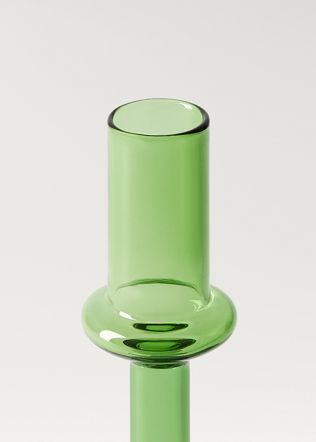 Medium borosilicate candleholder - Blue