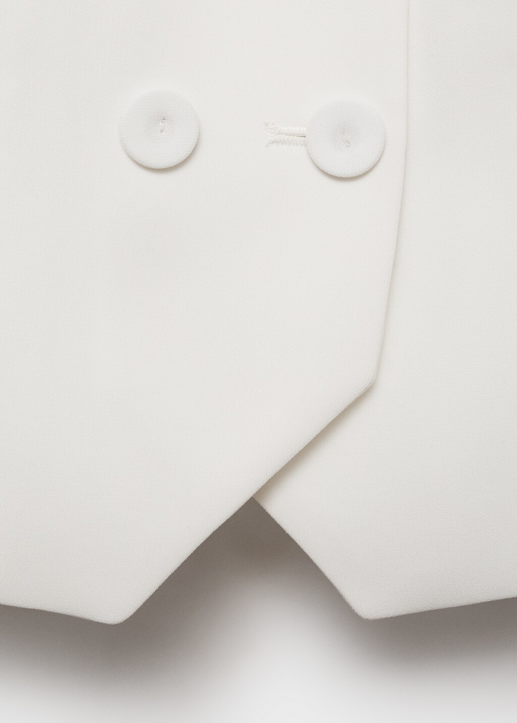 Double-breasted suit waistcoat - Off White