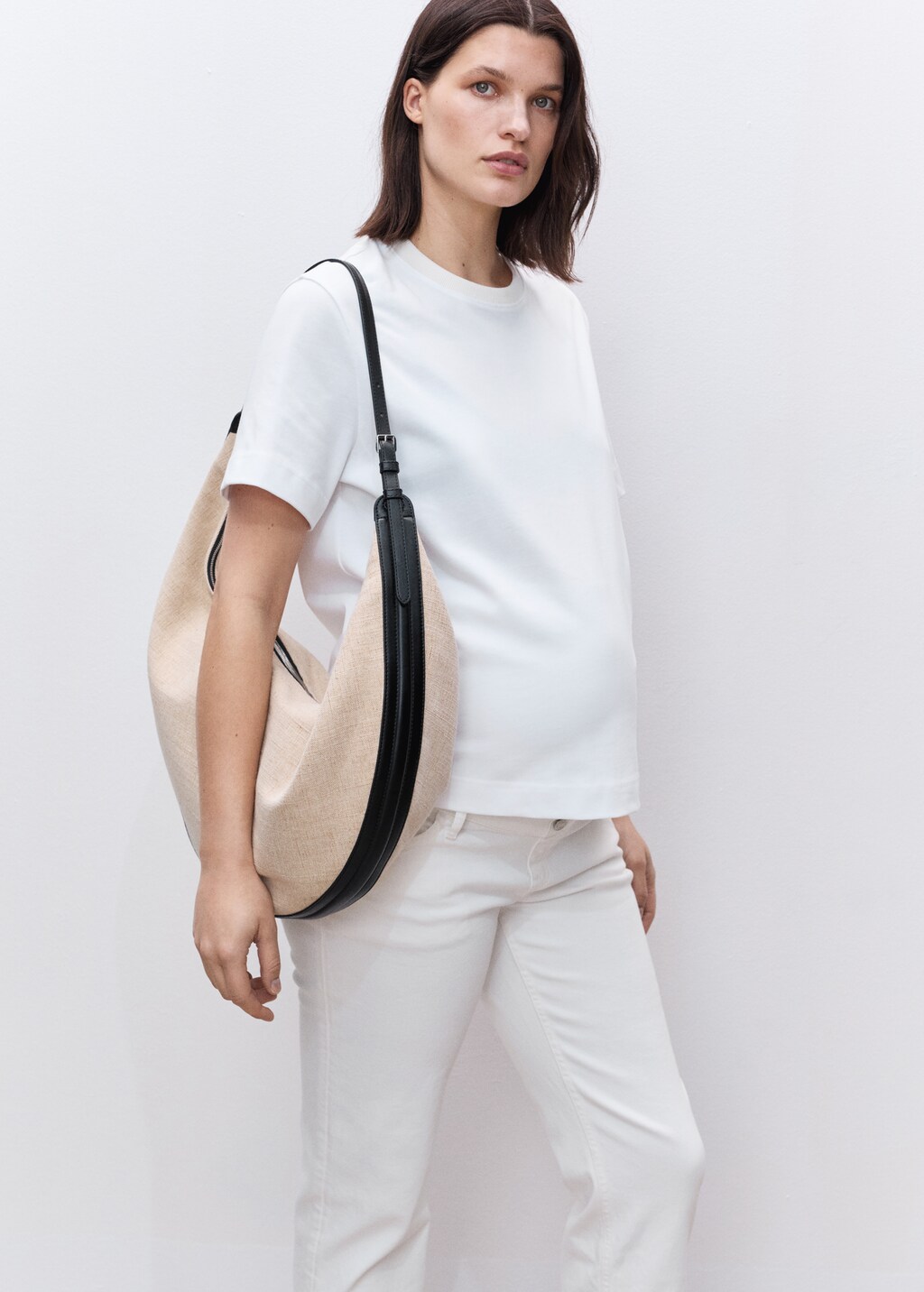 Maternity Straight Jeans - White