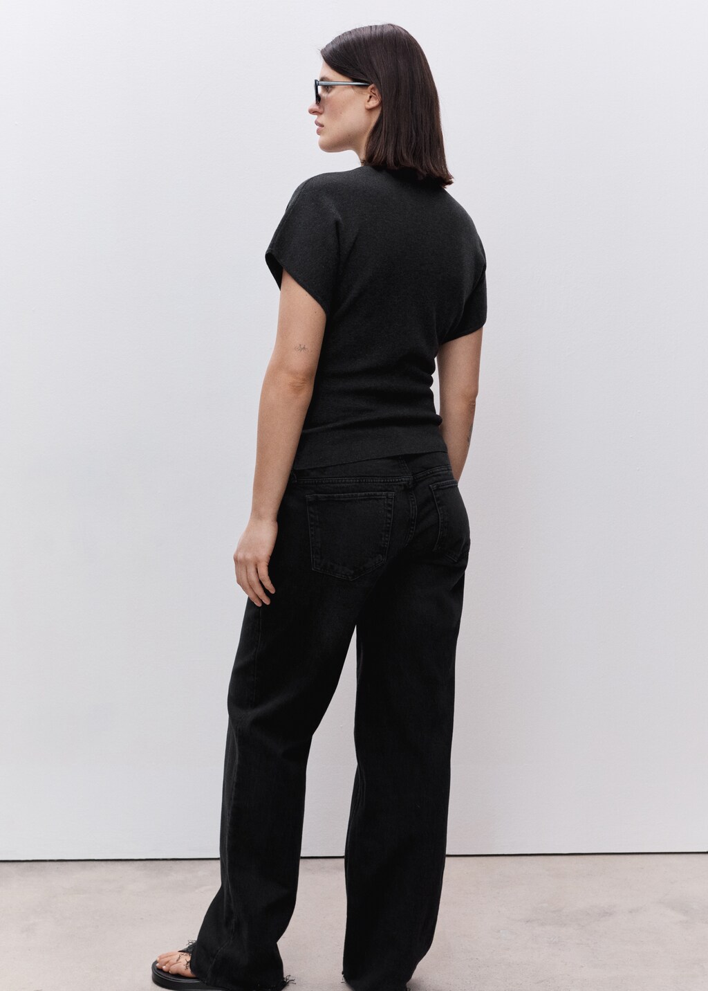 Maternity wideleg jeans - Medium Blue