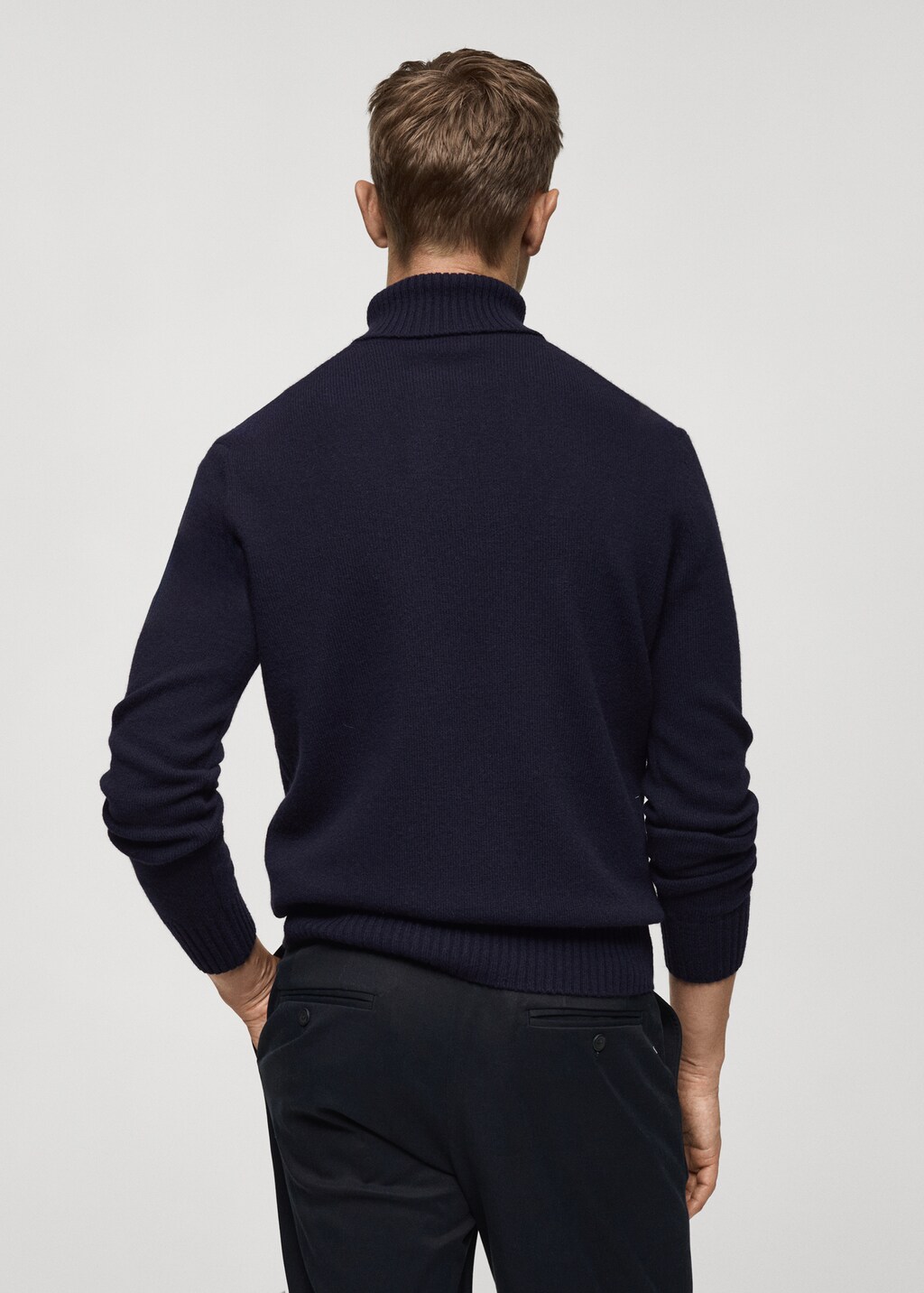 Knitted wool turtleneck sweater - Off White