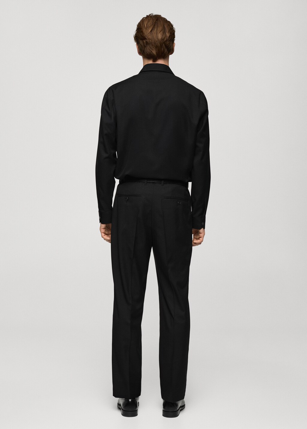 Regular fit pockets overshirt - Chocolate