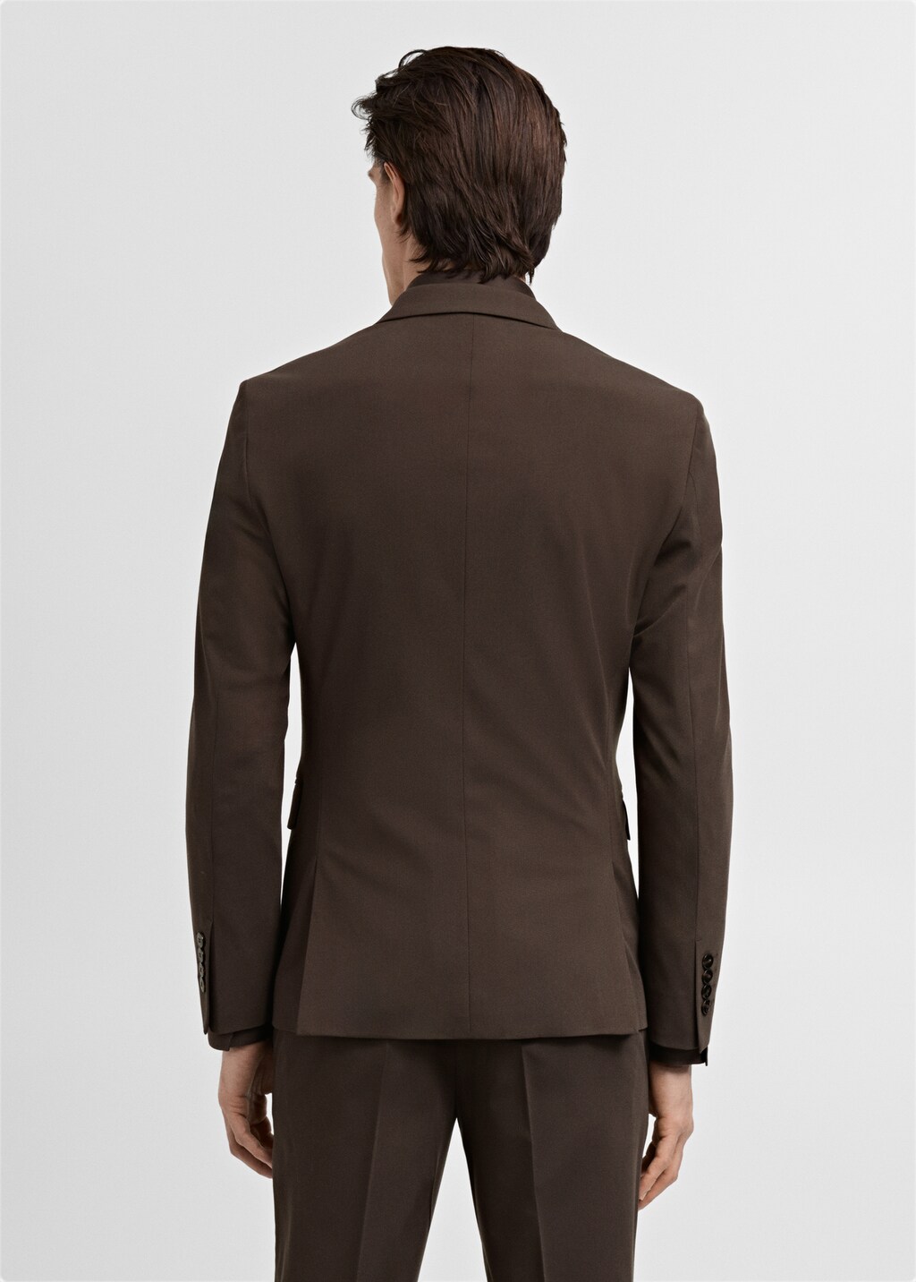 Super slim-fit suit jacket in stretch fabric - Grey