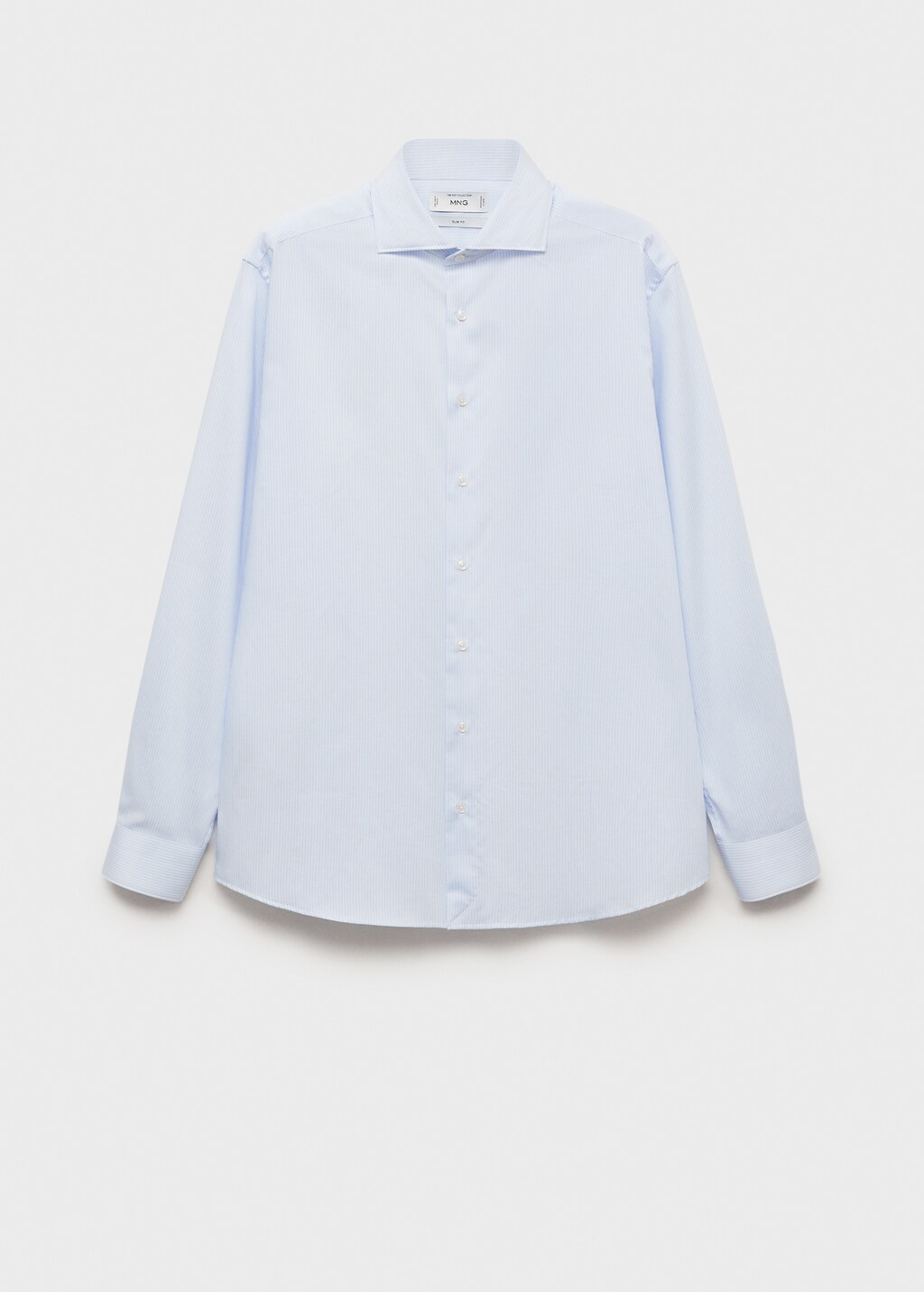 Slim fit thousand striped suit shirt - Sky Blue