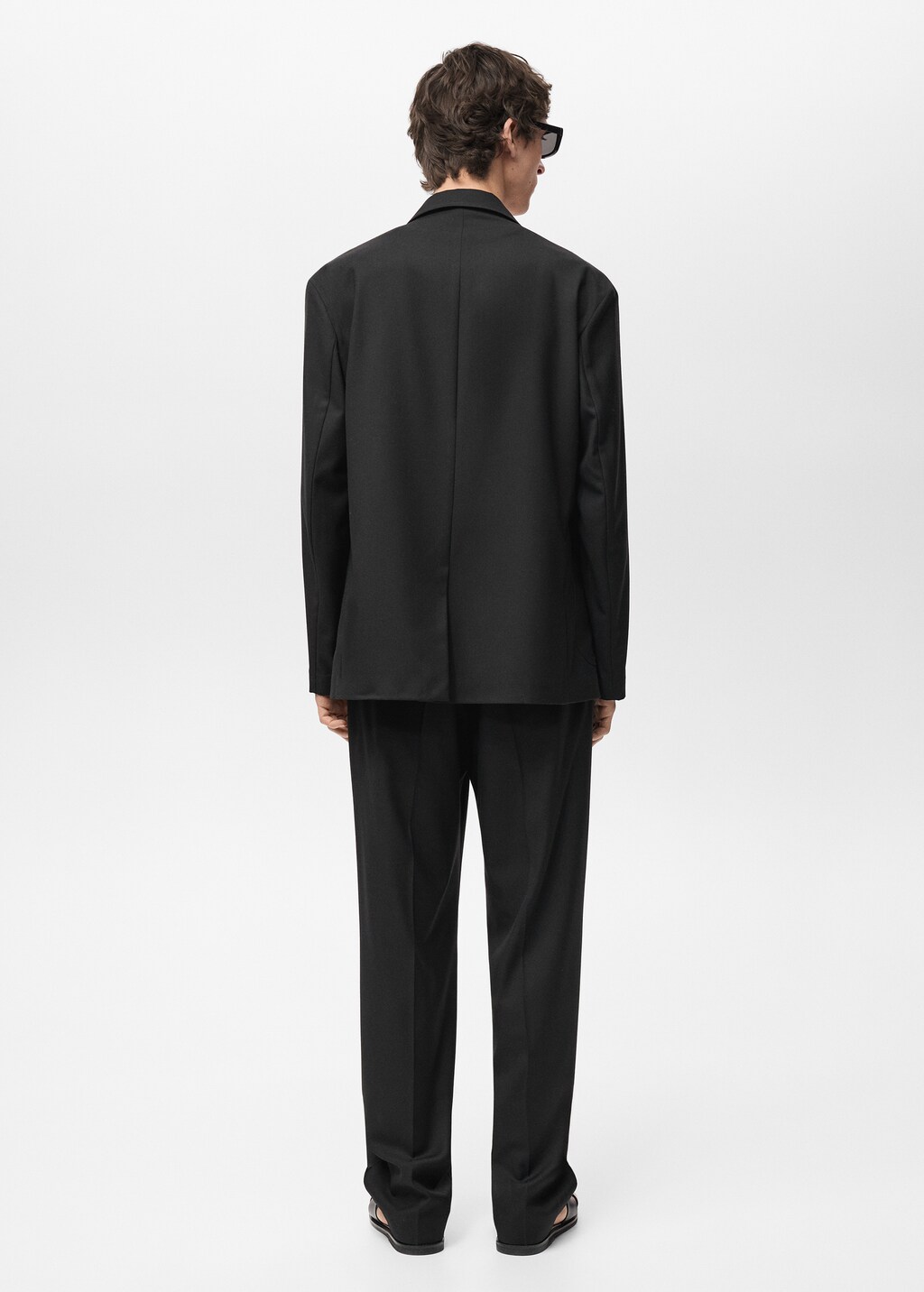 Relaxed fit suit blazer - Black