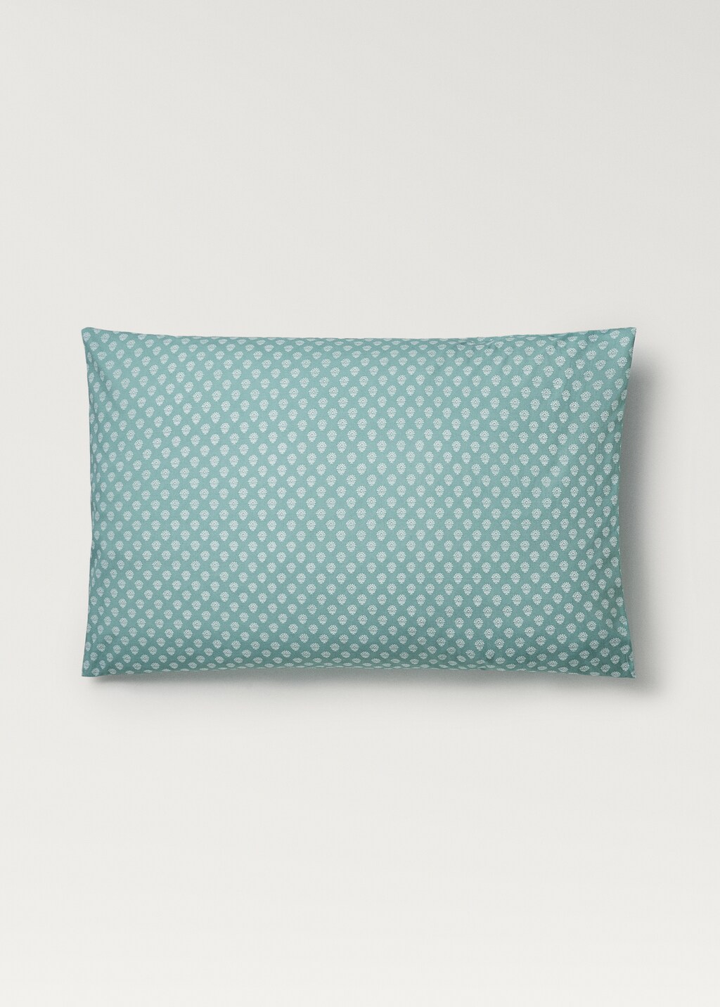 Cotton percale children's pillowcase with small flower 50x75 cm - Pink