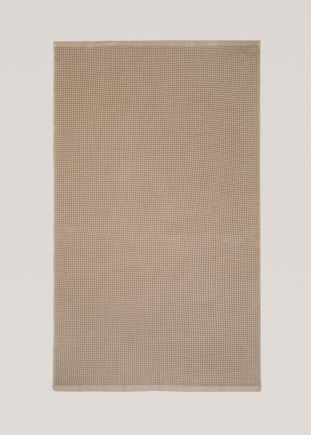 100% cotton waffle bath towel 90x150cm - Ecru