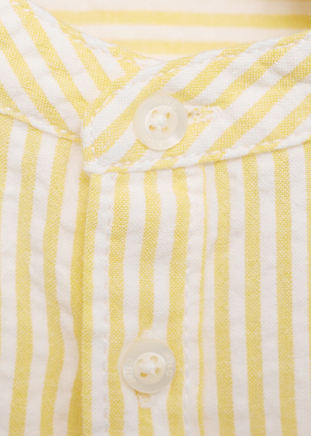 Fine-stripe shirt - Pastel Yellow