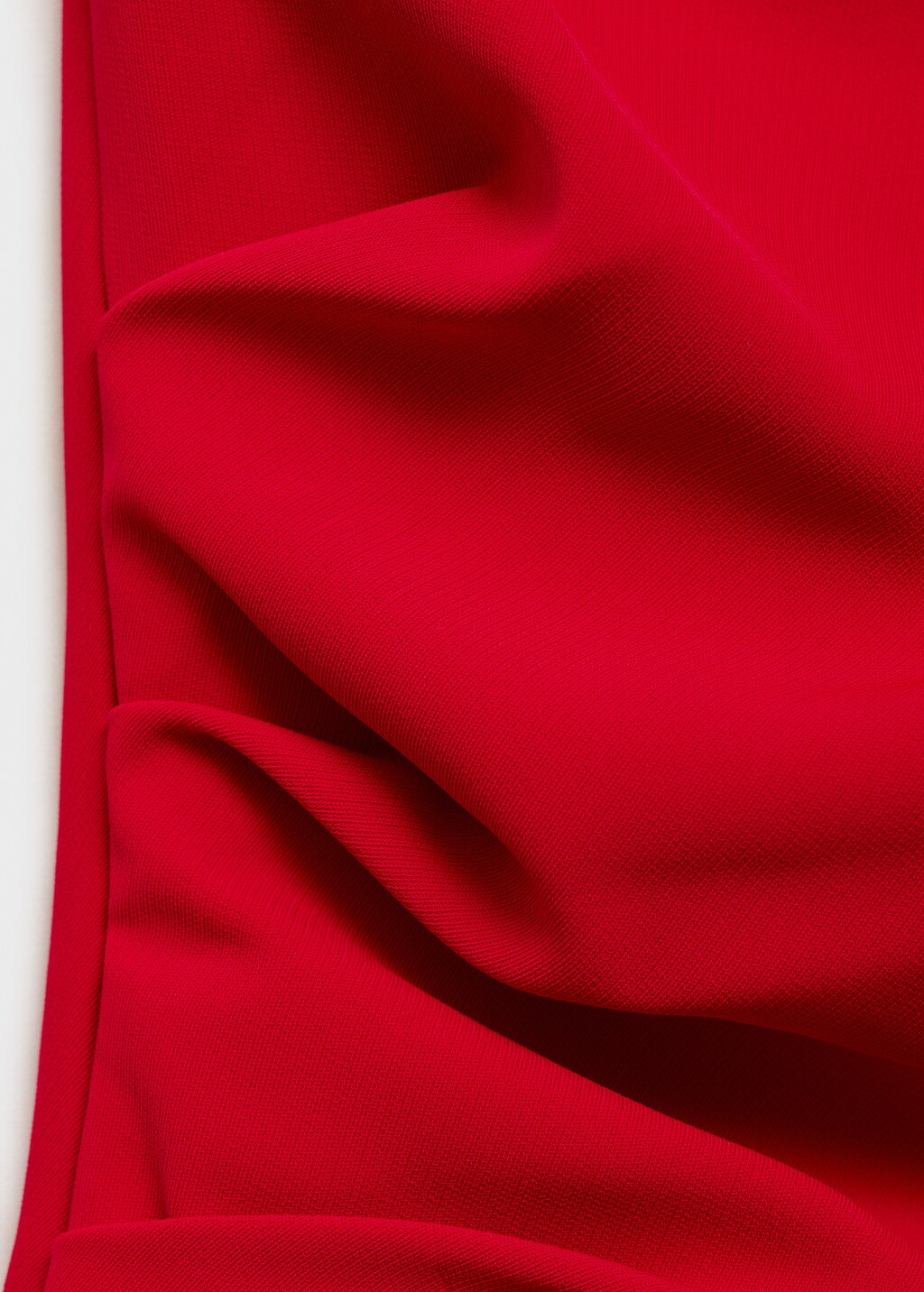 Asymmetrical flared-sleeve jumpsuit - Red