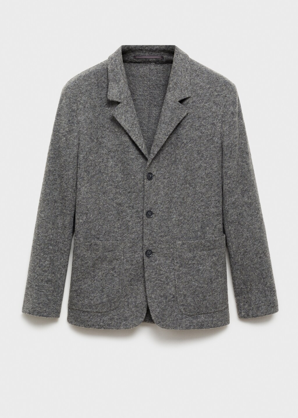 Slim fit flecked wool blazer - Grey