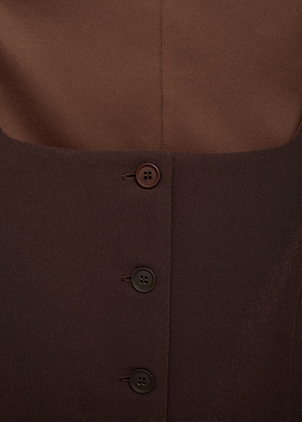 Slim-fit suit waistcoat - Chocolate