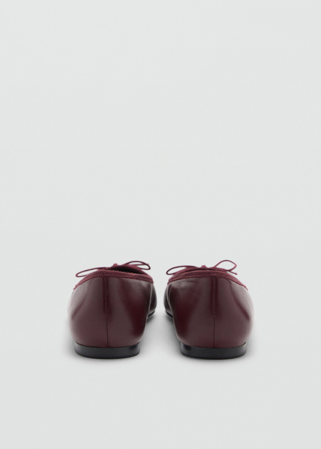 Leather ballet flats - Medium Brown