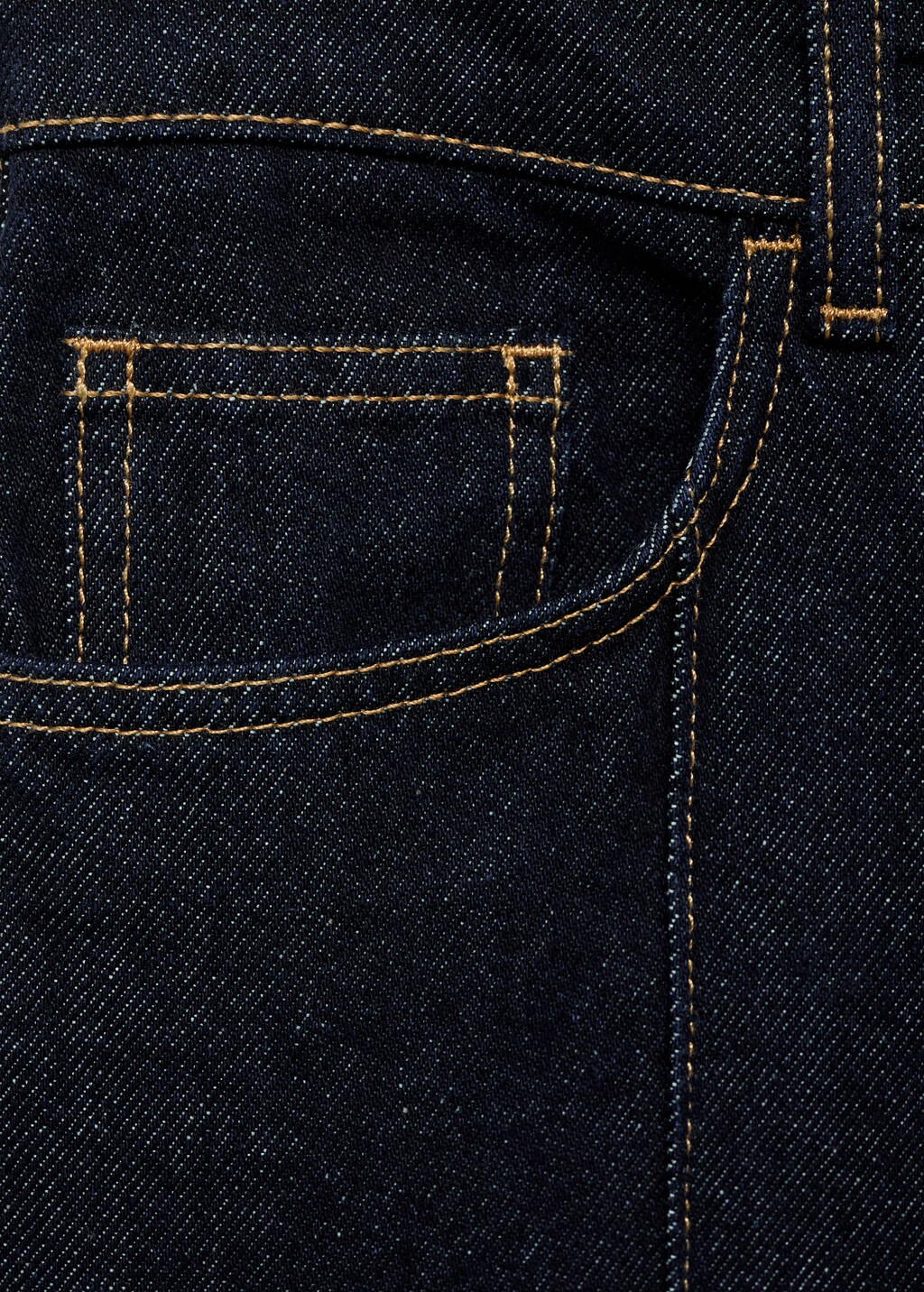 Wideleg cropped jeans with seam detail - Open Blue