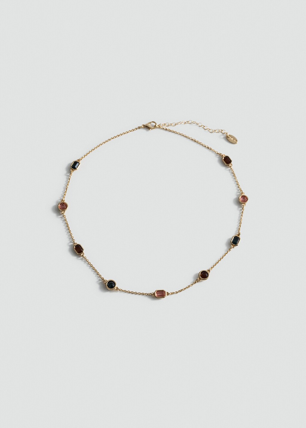 Combined bead chain necklace - Gold