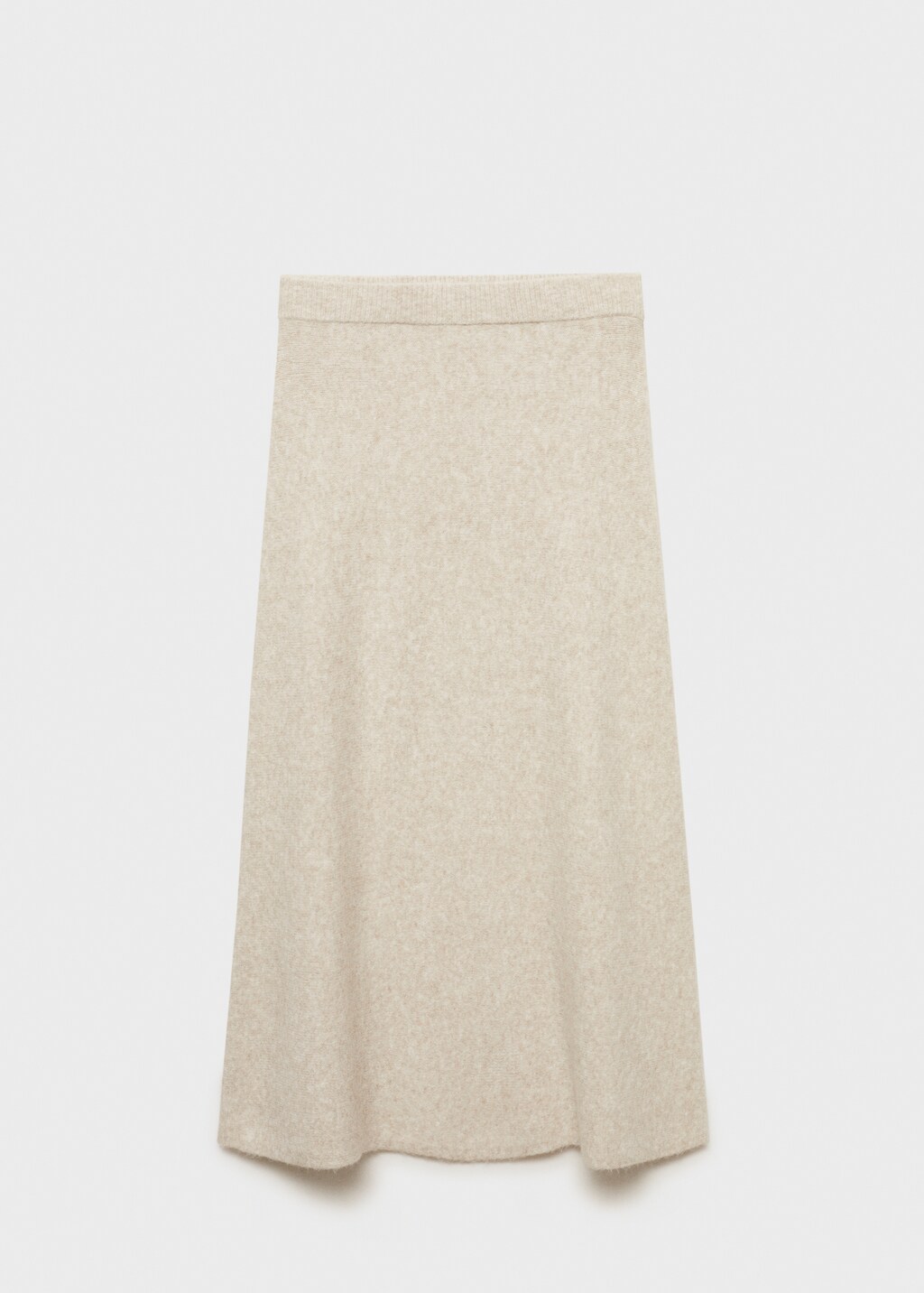 Long knitted skirt - Grey