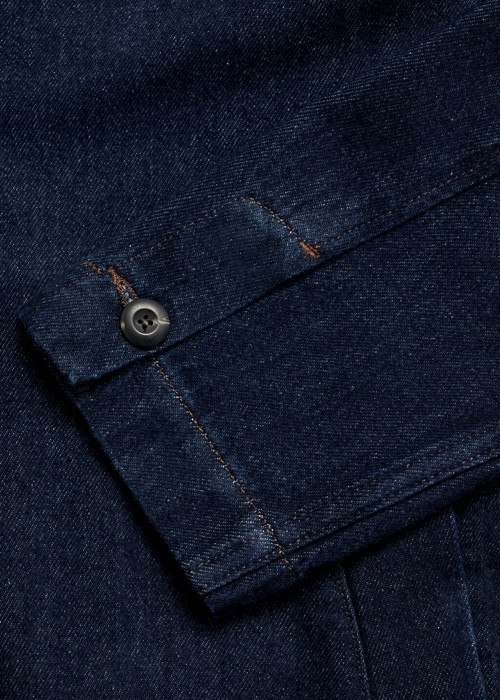 Regular-fit denim overshirt - Open Blue