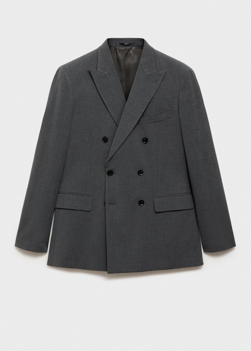 Monaco double-breasted slim-fit suit jacket - Beige