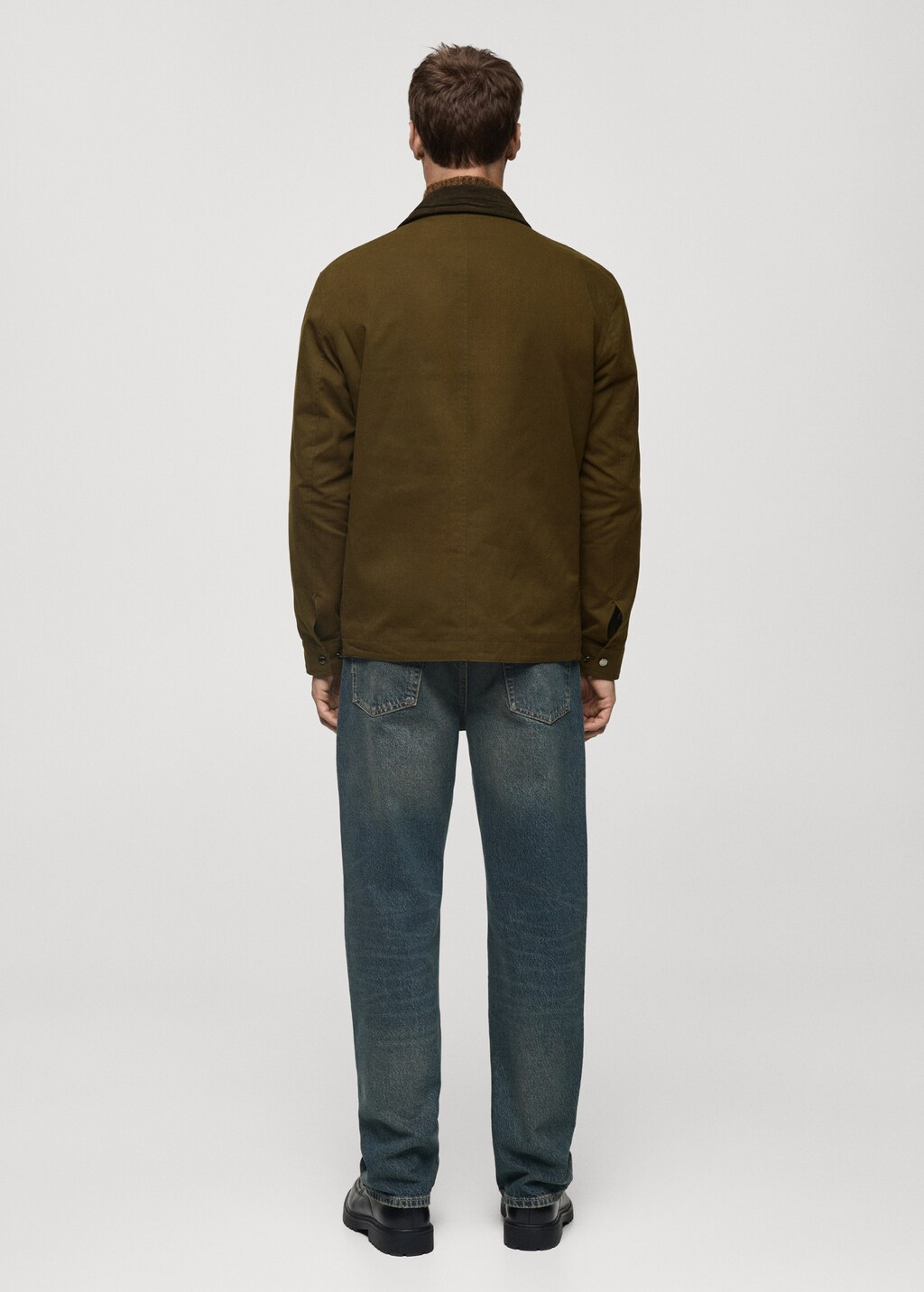 Water-repellent cotton jacket - Khaki