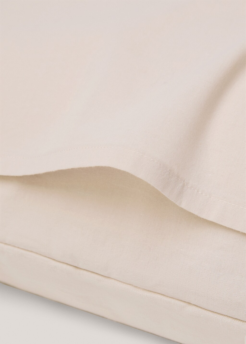 100% linen cushion cover 60x60cm - White