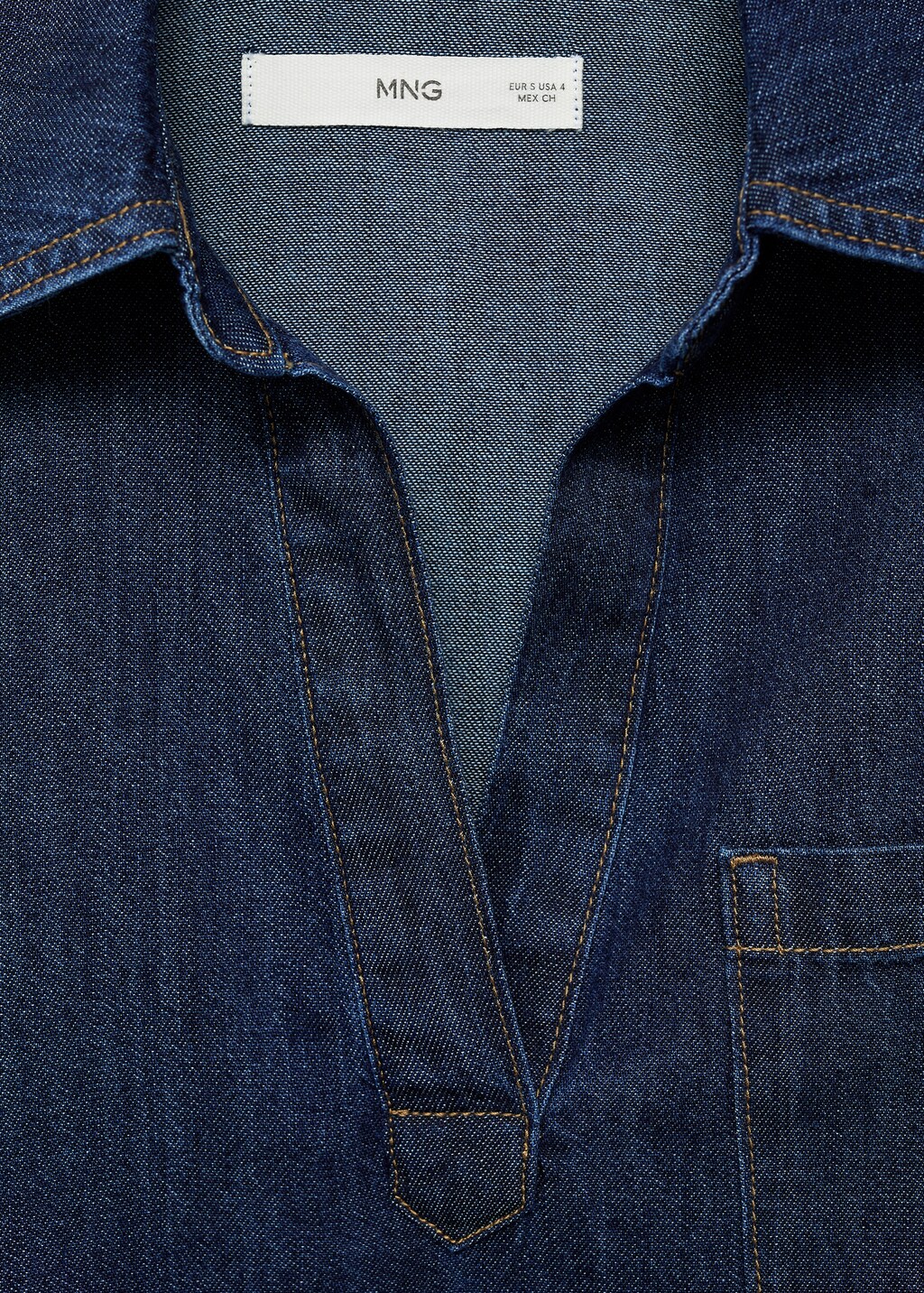 Denim cotton shirt - Dark Blue