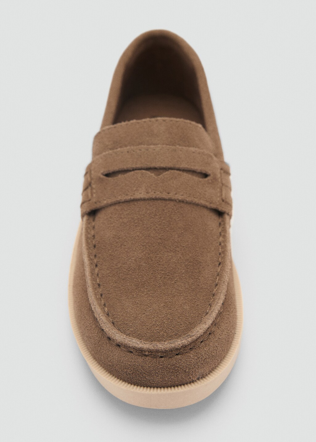 Suede leather loafers - Sand