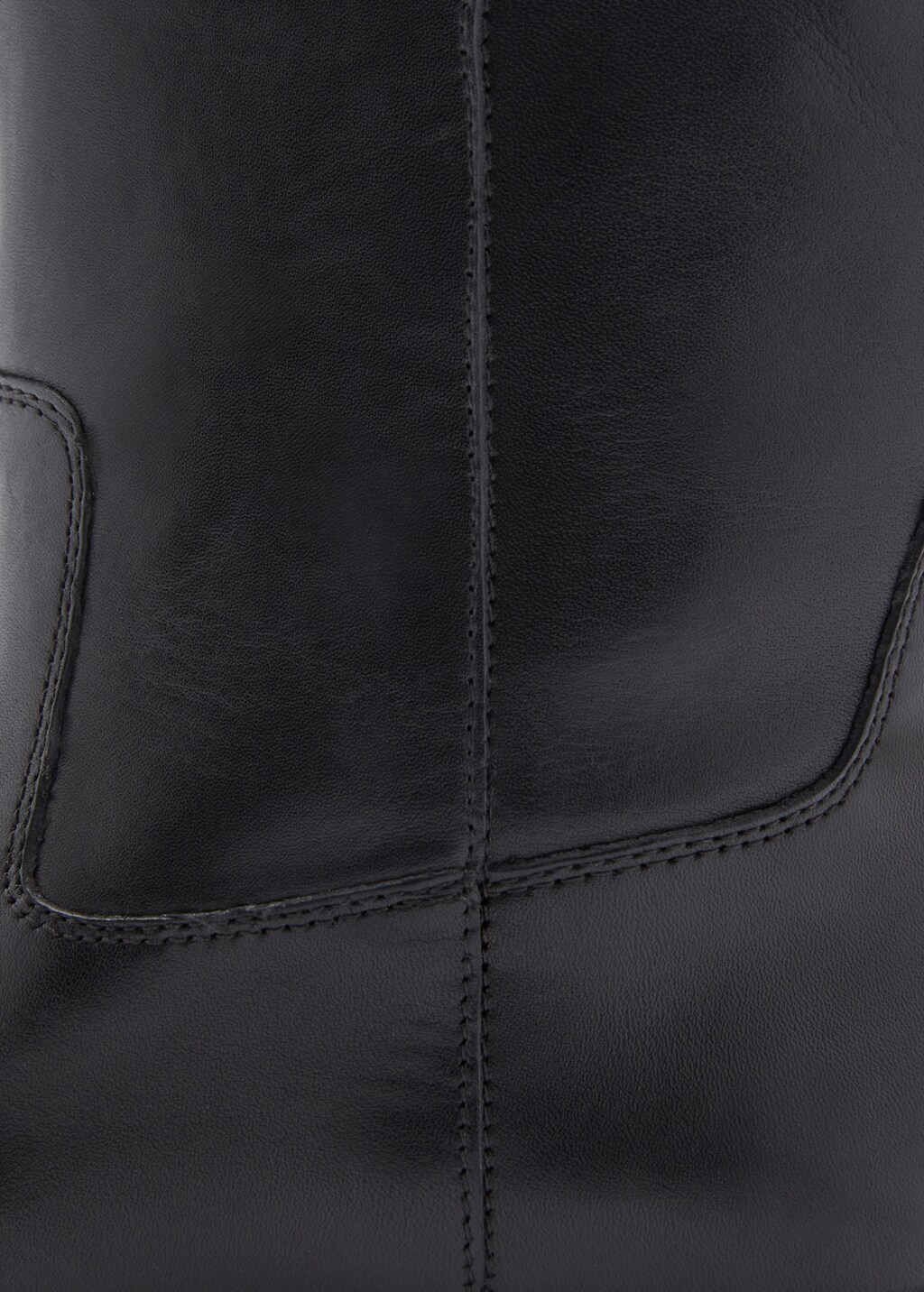 Knee-high leather boots - Chocolate