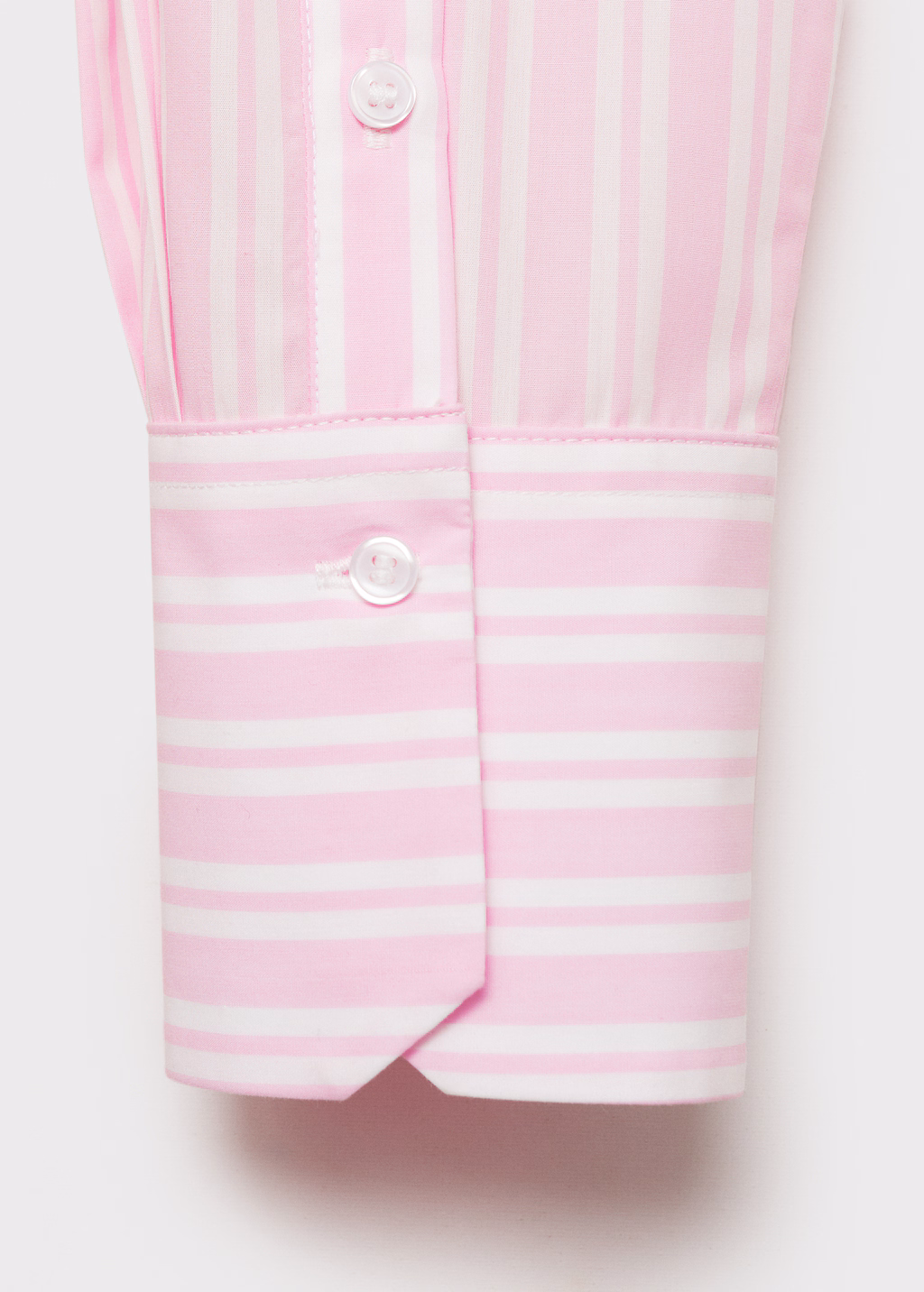 Striped straight shirt - Pink