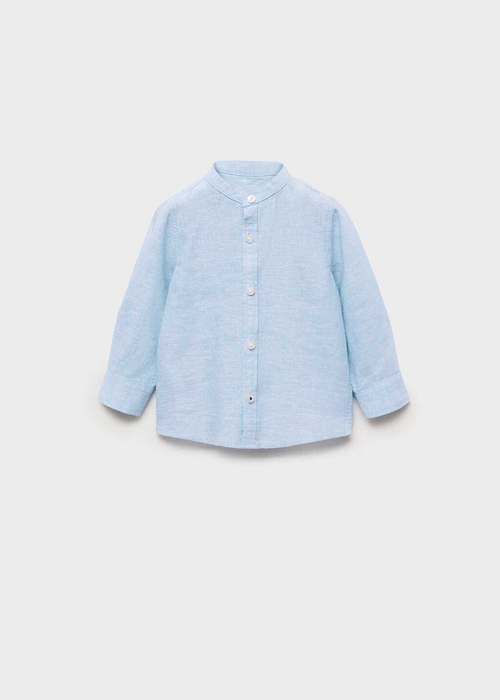 Slim-fit linen shirt - White