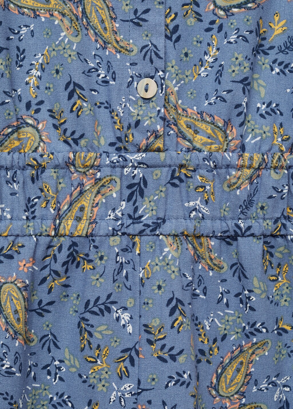 Cotton print jumpsuit - Blue