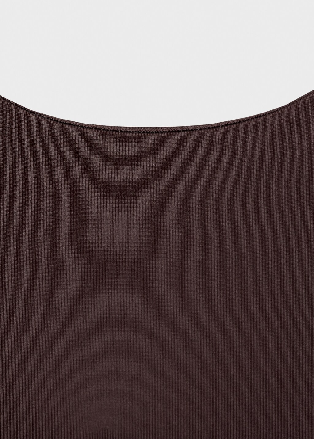 Long dress with back opening - Brown