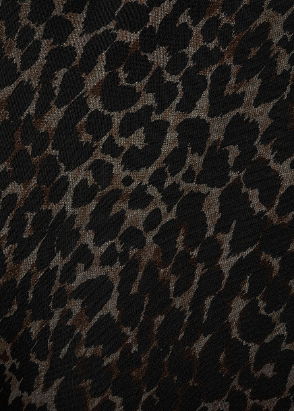 Leopard V-neck dress - Black