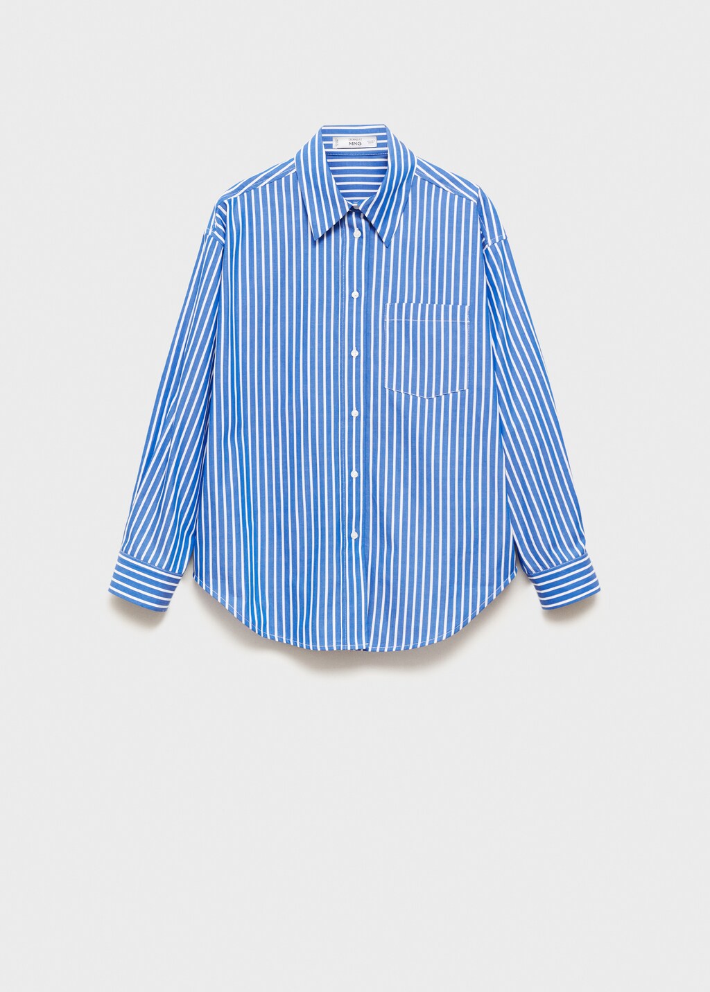 Combined striped shirt - Blue