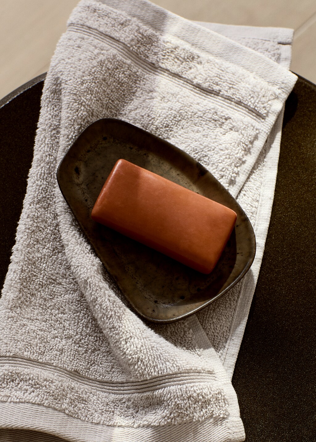 Soap holder tierra - Light/Pastel Brown