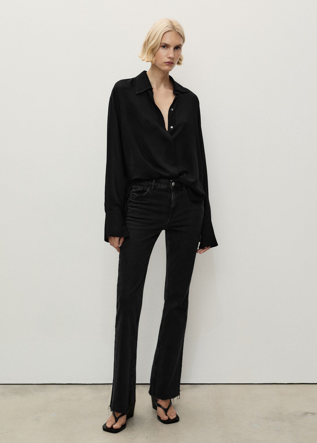 Fiona flared mid-rise jeans - Medium Blue