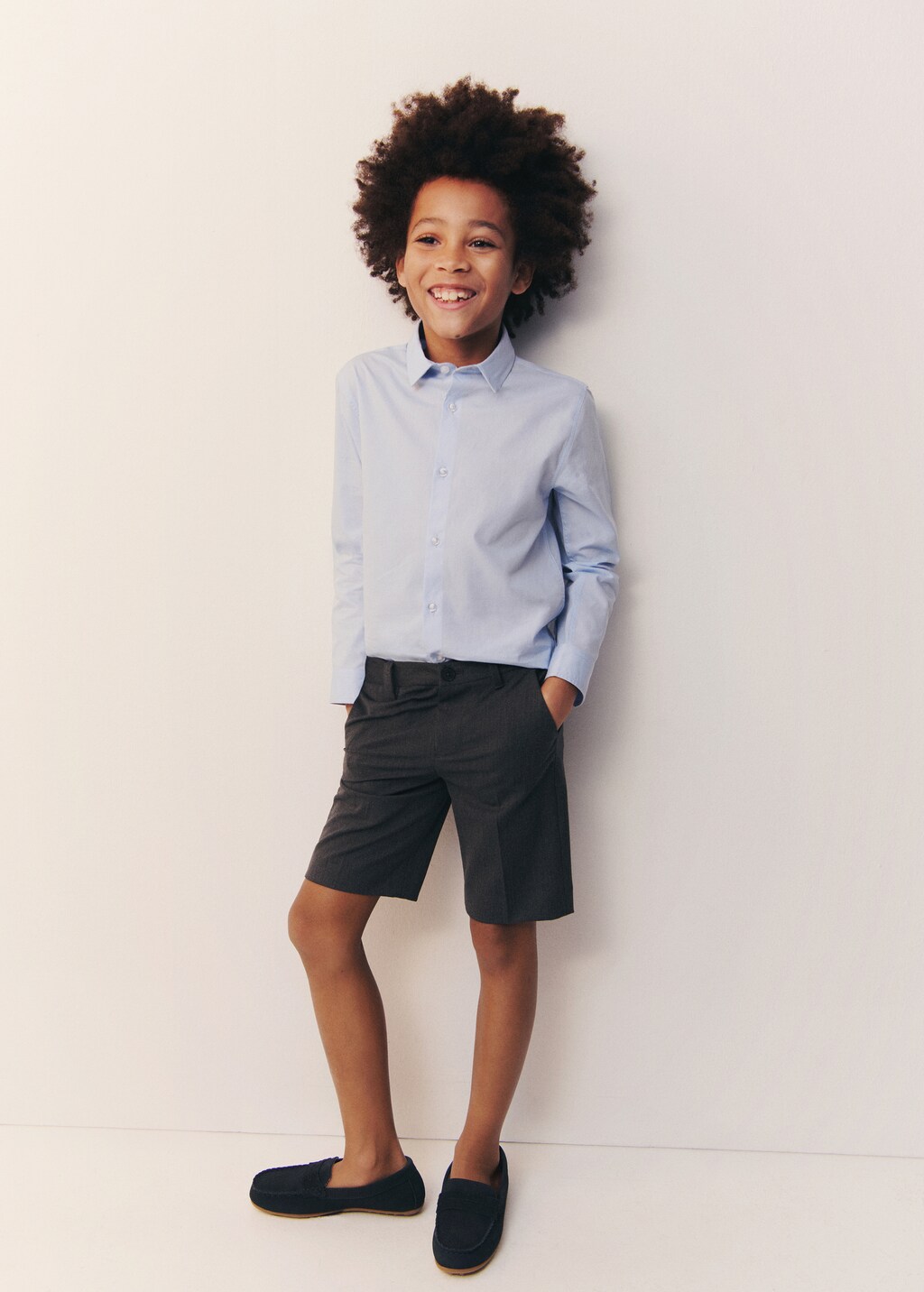 100% cotton dress shirt - Sky Blue