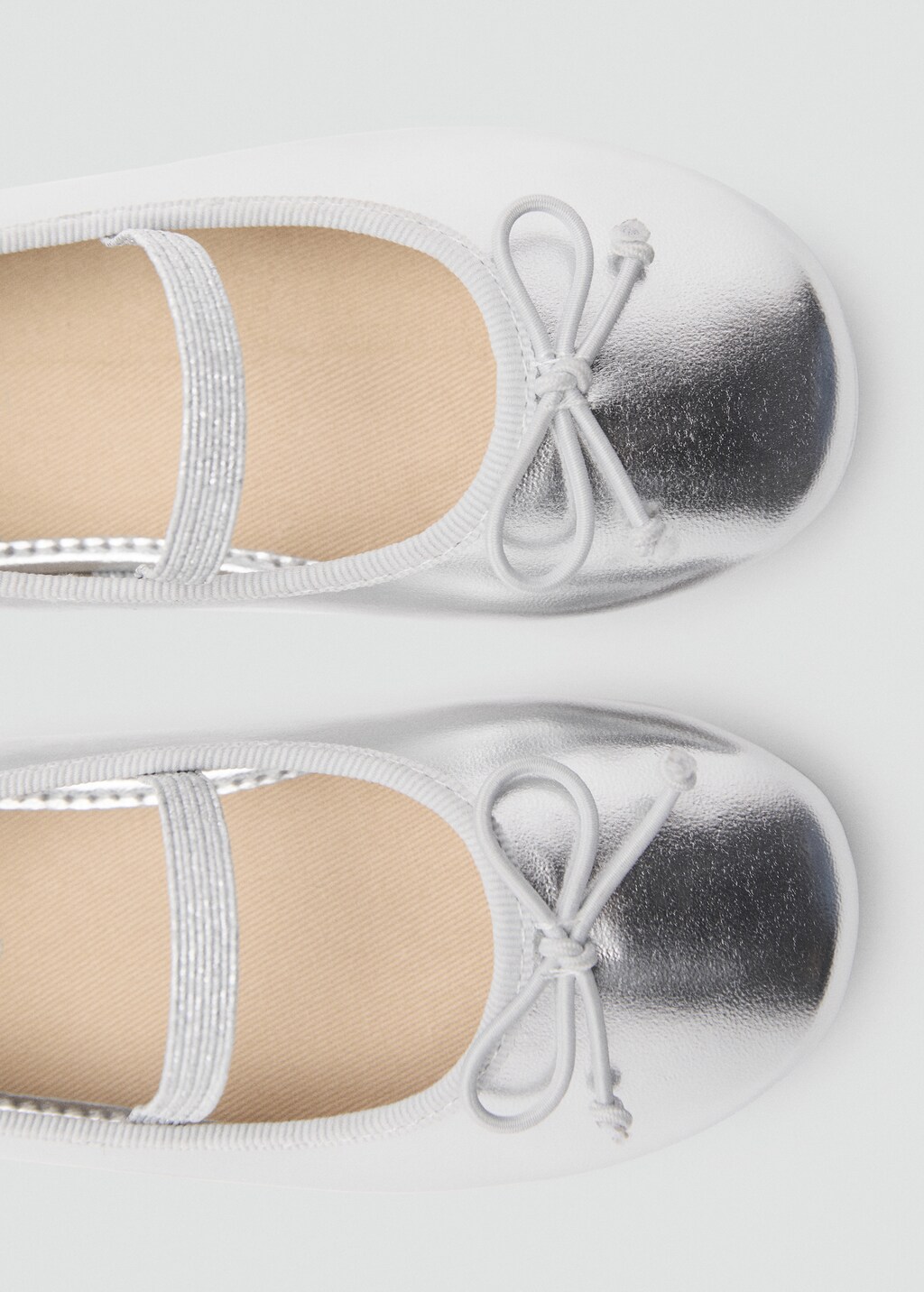 Metallic ballet flats - Silver