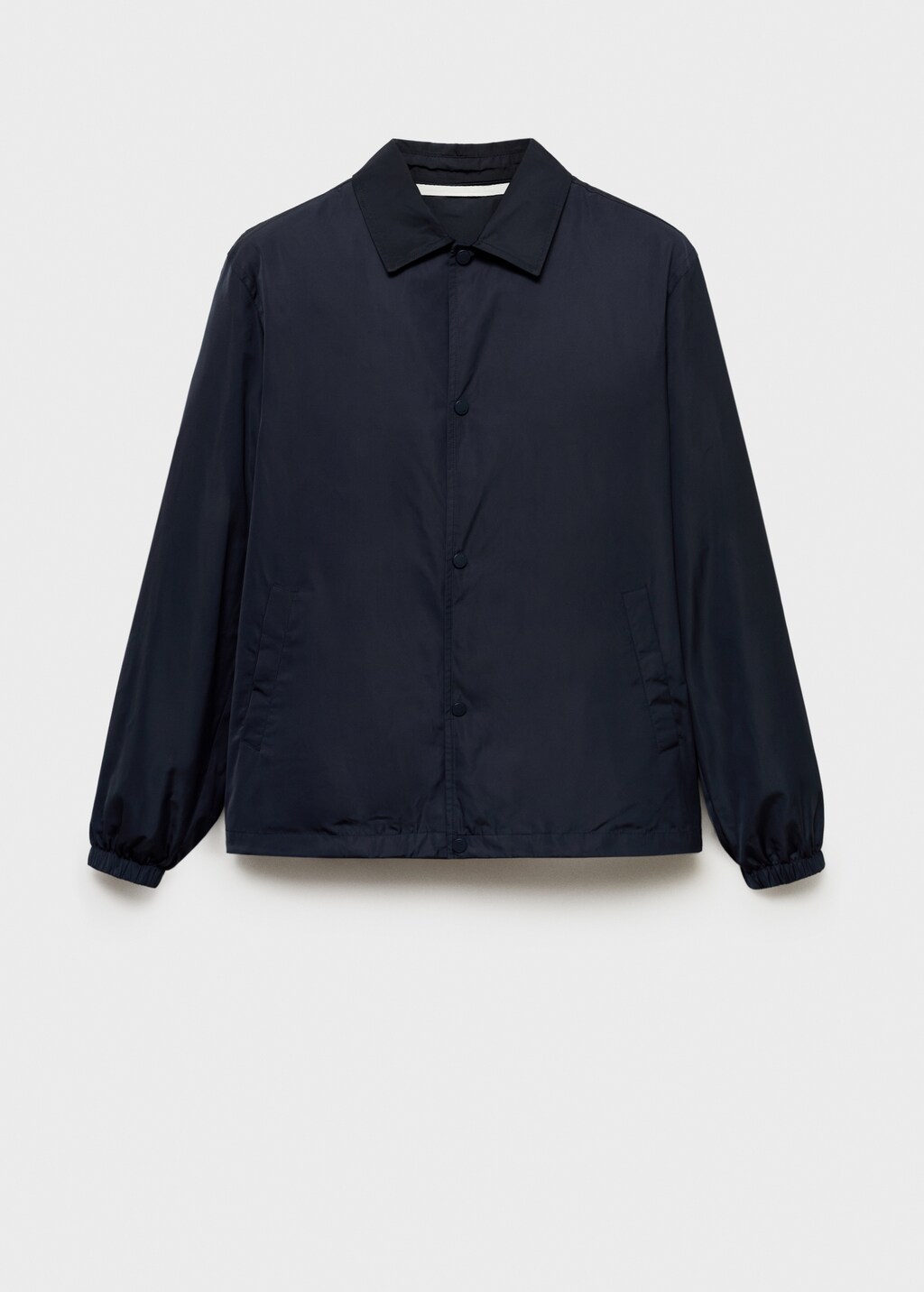 Regular-fit technical fabric jacket - Dark Navy