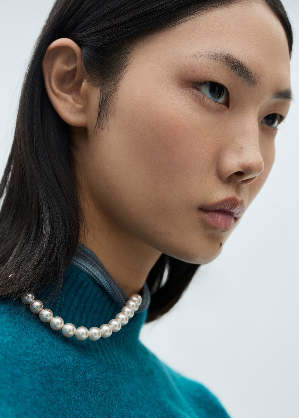 Perkins neck knitted sweater - Sand