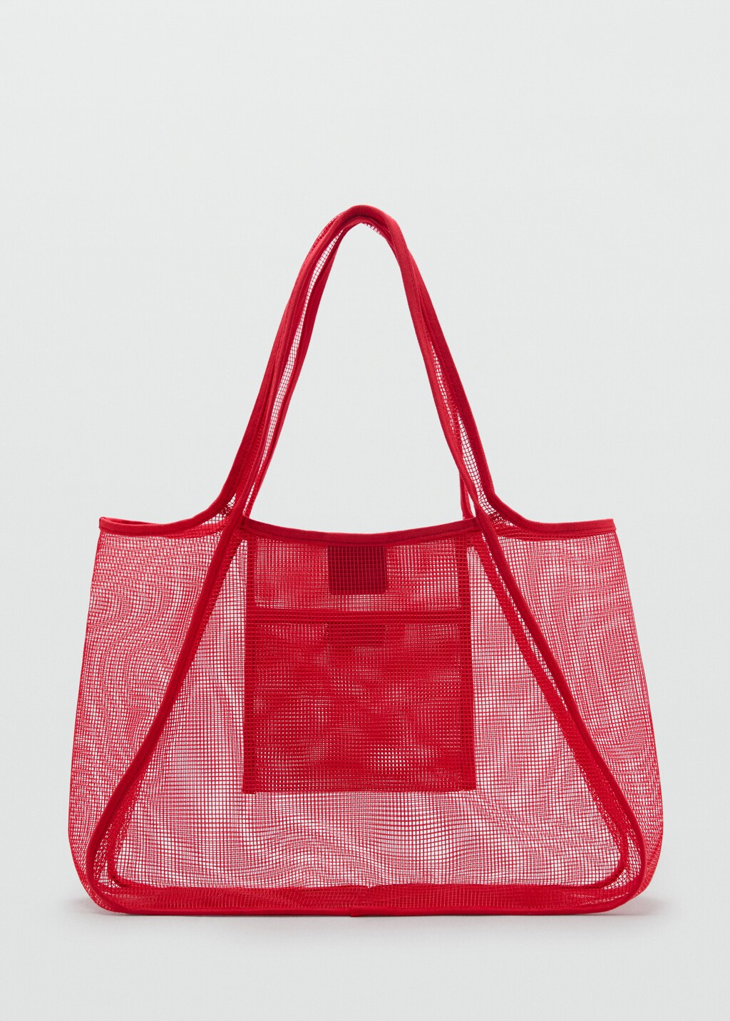 Mesh shopper bag - Red