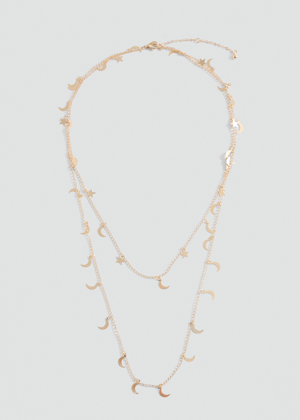 Combined chain necklace - Gold