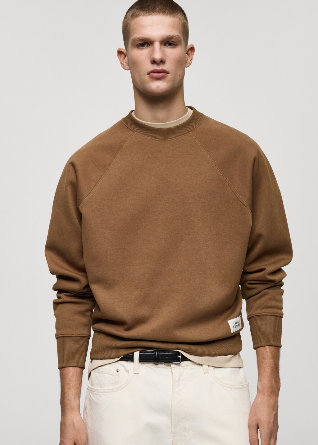 Relaxed-fit sweatshirt - Medium Brown