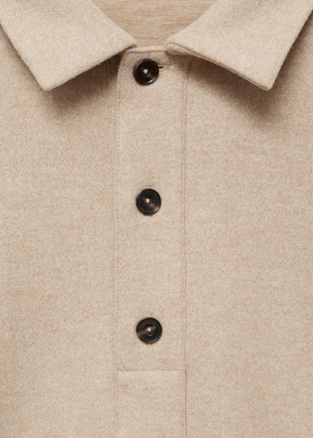 Regular fit sweatshirt-fabric polo shirt - Charcoal