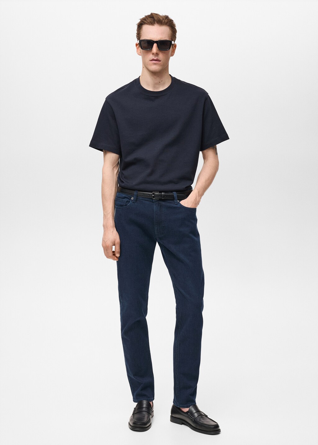 Slim fit black Jan jeans - Black denim