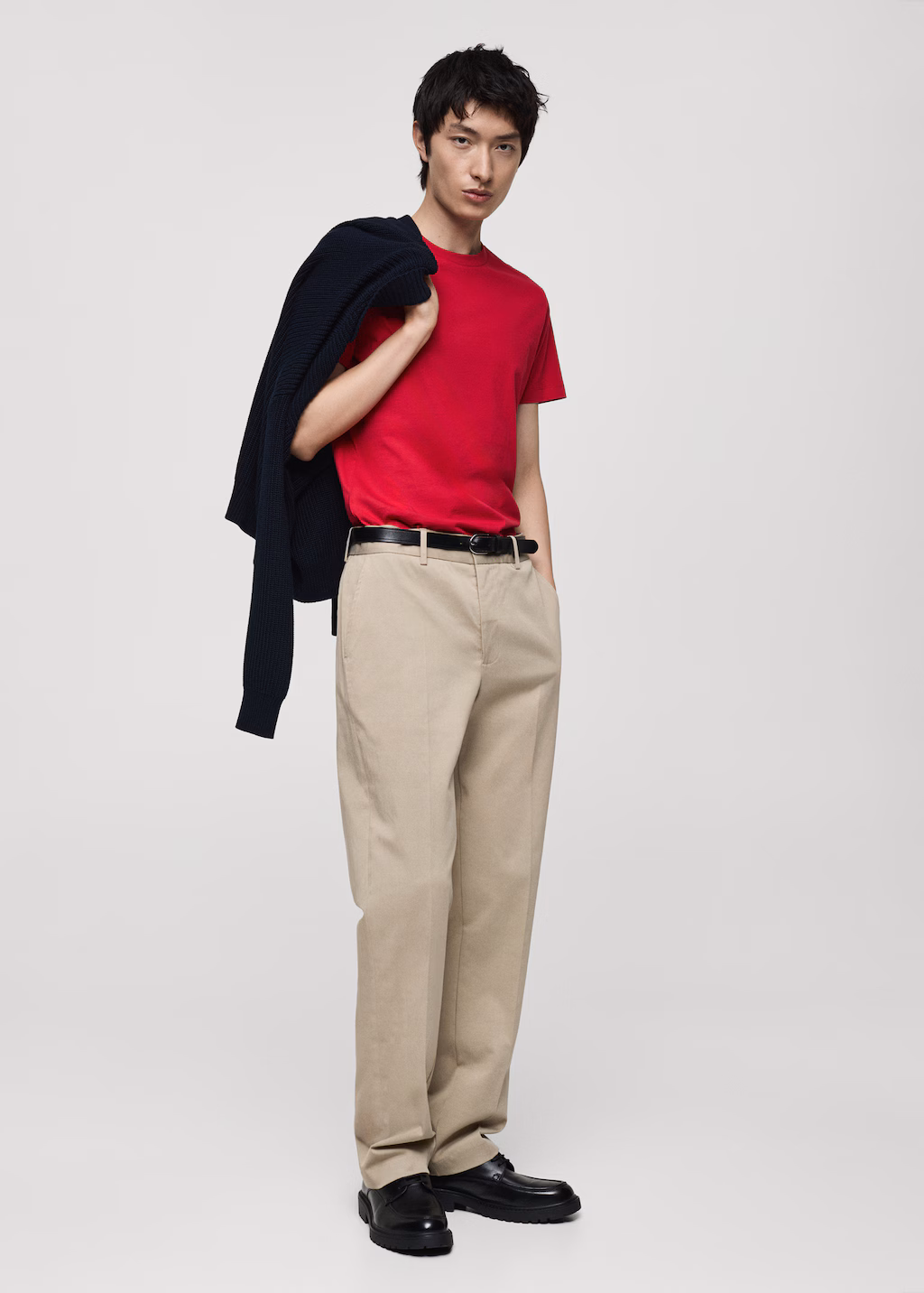 100% cotton slim-fit t-shirt - Red