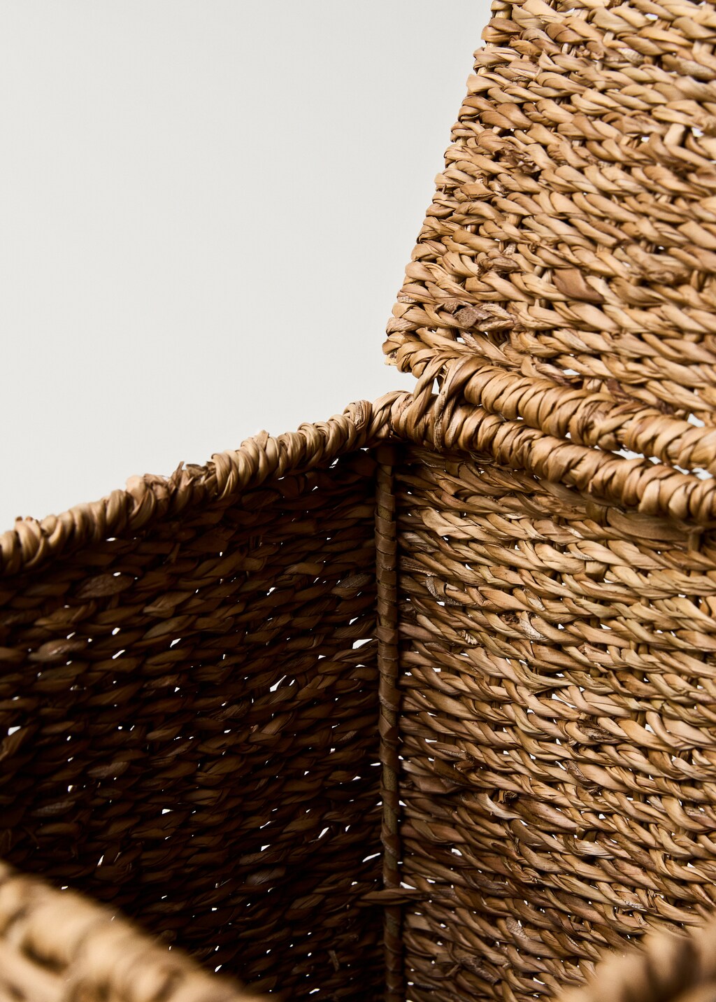 Seagrass basket with lid - Brown