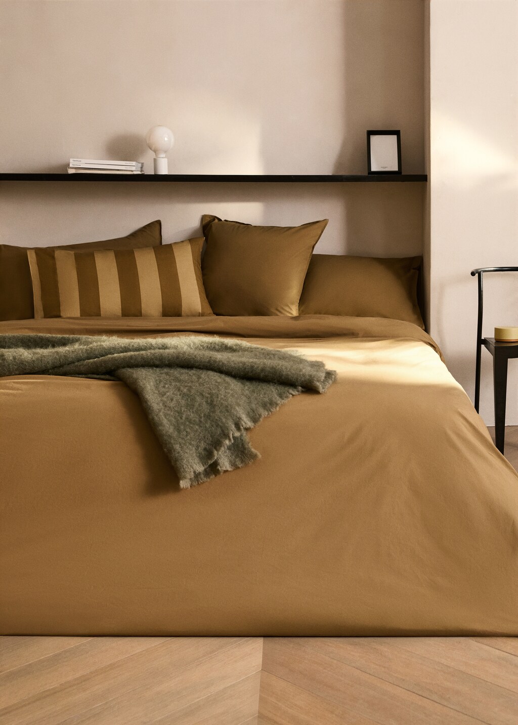 Cotton poplin double-stitched children's duvet cover for 150/160 cm bed - Medium Grey